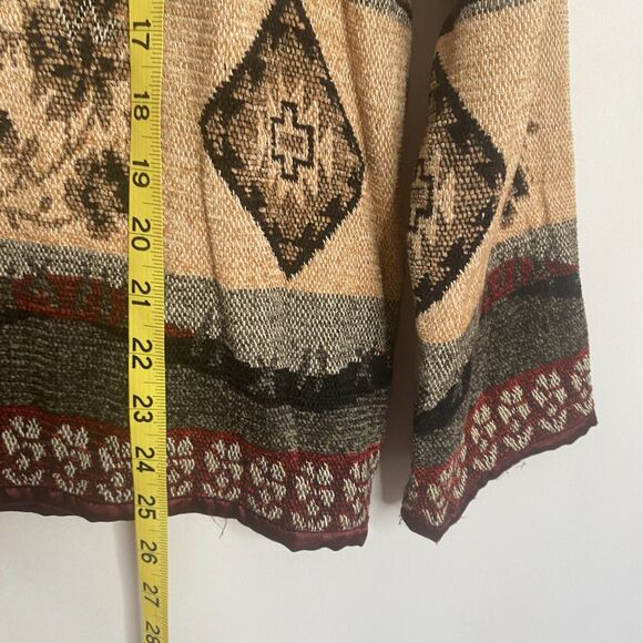Flashback Couture Woven Jacket Southwestern Art to Wear Button Closure Size M - Picture 11 of 13